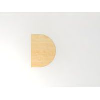 Extension de table demi-cercle série J - 60x80 cm - Hammerbacher