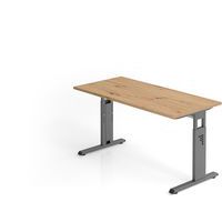 Bureau à piètement en C - 140x67 cm - Hammerbacher
