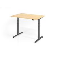 Bureau assis-debout série XDLR - 120x80 cm - Hammerbacher