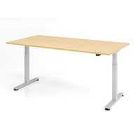 Bureau assis-debout série XMST - 200x100 cm - Hammerbacher