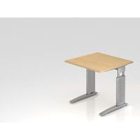 Bureau carré piètement en C série US08 - 80x80 cm - Hammerbacher