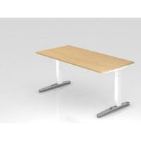 Bureau série XB - Pied blanc brillant - 160x80 cm - Hammerbacher