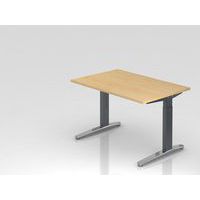 Bureau série XB - Pied graphite brillant - 120x80 cm - Hammerbacher