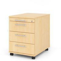 Caisson mobile à 3 tiroirs poignée plastique - P 58cm - Hammerbacher