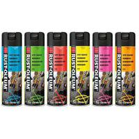 Aérosols de marquage fluorescent 360° 500ml - Rust Oleum