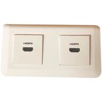 Kit de déport mural 2 plastrons HDMI 2.0 câblé