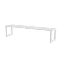 Banc plat H24 en acier galvanisé