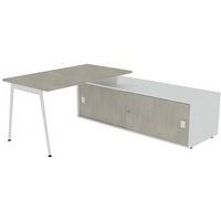 Bureau avec plateau 140x80 cm Solal - Quadrifoglio