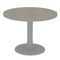 Table de réunion avec plateau ronde diamètre 100 cm - Quadrifoglio