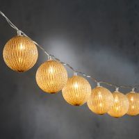 Guirlande de boule lumineuse led sur batterie avec minuteur