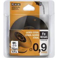 Fil fourré de diamètre 0,9 et bobine en plastique S100 / 0,9kg