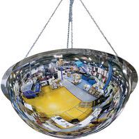 Miroir hémisphérique demi-sphère Plexi+ - Vision 360° - Fixation par aimants - Kaptorama