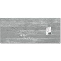Tableau magnétique en verre - 1300x550x15mm - design beton - Sigel