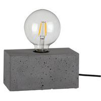 Lampe à poser en béton gris- rectangular-pour 1 ampoule-Strong