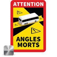 Panneau danger angles morts pour Bus - Novap
