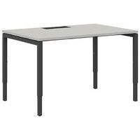 Bureau droit 180 cm pieds U ajustables Misao, Type de piétement: En U, Largeur hors tout: 180 cm