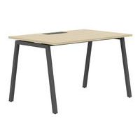 Bureau droit 180 cm pieds A Misao, Type de piétement: En V, Hauteur hors tout: 74 cm