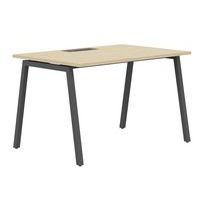 Bureau droit 160 cm pieds A Misao, Type de piétement: En V, Hauteur hors tout: 74 cm