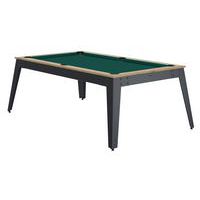Billard Steel cadre chêne sablé - pieds gris Rene Pierre
