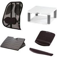 Lot De 2 Accoudoirs De Bureau Ergonomiques NODOCA – Repose-Poignets Confortables, Extension De Bureau Avec Éponge 2 Cm Et Cuir Écologique, Pliable Et Sans Perçage