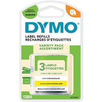 Ruban d'étiquettes adhésives LetraTag - Assortiment 3 rubans - Dymo