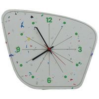 La Grande Horloge fond blanc moucheté Lalala