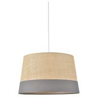 Suspension en raphia avec bande coton de couleur Corep