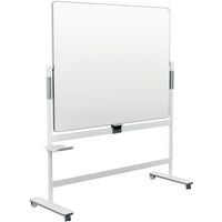 Tableau blanc mobile pivotant Move & Meet - 1500x1200mm - Nobo