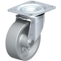 Roulette pivotante acier hautes températures - roue en fonte
