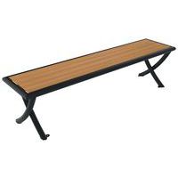 Banquette VENISE 1.80 m lames bois/métal - BUTON DESIGN