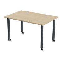 Table de réunion Tubo à roulettes 120 x 80 cm