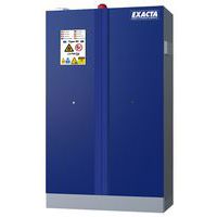 Armoire haute bleue batteries lithium-ion alarme extincteur et prises - Exacta