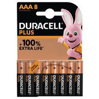 Pile Alcaline AAA Plus 100 % - 8 unités - Duracell