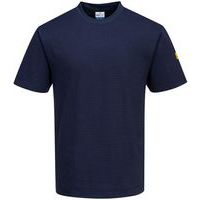 T-shirt de protection antistatique ESD bleu marine - Portwest
