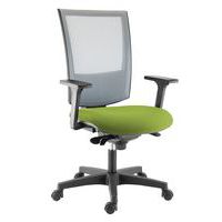 Fauteuil accoudoirs 3D Kilima dos résille gris assise tissu M1