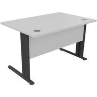 Bureau droit - Gris clair - Manutan Expert