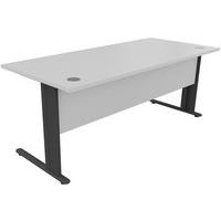 Bureau droit, Type de piétement: En L, Montage: À monter, Largeur hors tout: 180 cm