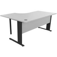 Bureau compact, Type de piétement: En L, Montage: À monter, Largeur hors tout: 160 cm