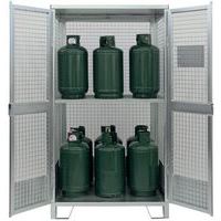 Eurokraft Support Mural Bouteilles Gaz Pour 2 Bouteilles Ø Max 320 Mm - Sécurité Robuste