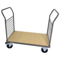 Chariot 2 dossiers grillagés - Force 400 à 500 kg - Manutan
