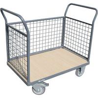 Chariot 3 dossiers grillagés - Force 400 à 500 kg - Manutan