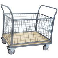 Chariot 4 dossiers grillagés - Force 400 à 500 kg - Manutan