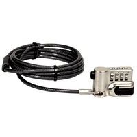 Lot De 2 Câbles Antivol Ordinateur Portable - Verrou à Code 4 Chiffres, Câble Acier 1.8m, Compatible Dell Et Slot 7x3mm
