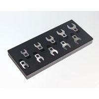Module mousse 1/3 de 10 embouts crowfoot 3/8'' en mm - Sam