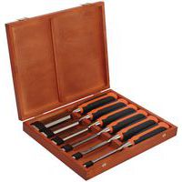 Jeu burins manche caoutchouc 6 à 32mm 6  pièces bois - Bahco
