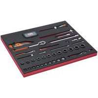 Jeu clés/embouts module mousse 3/3 Fit&Go 75 pièces - Bahco