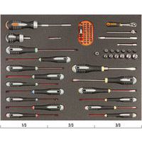 Jeu embouts/douilles/cliquets/Tournevis ERGO module 3/3 - Bahco