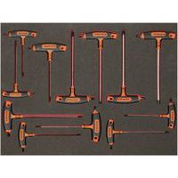 Jeu tournevis manche T pour vis pans/TORX 3/3 12 pièces - Bahco