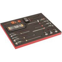 Jeu tournevis/embouts module mousse 3/3 Fit&Go 60  pièces - Bahco