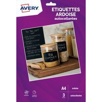 Autocollant aspect ardoise - A4 - Avery